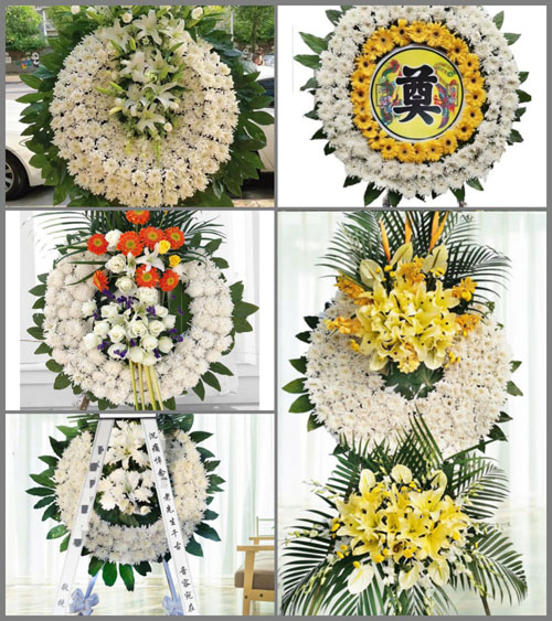 安徽安庆市岳西县菖蒲镇港河村花圈速递